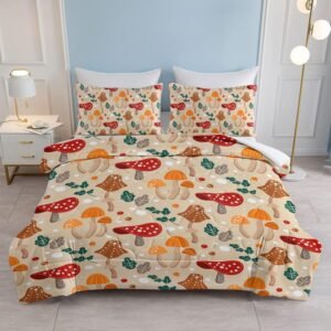 Forest Mushroom Comforter Set