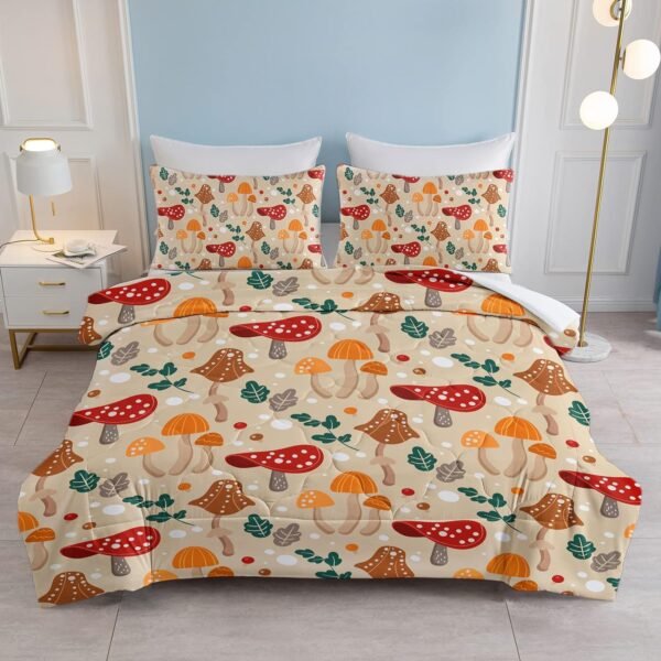 Forest Mushroom Comforter Set